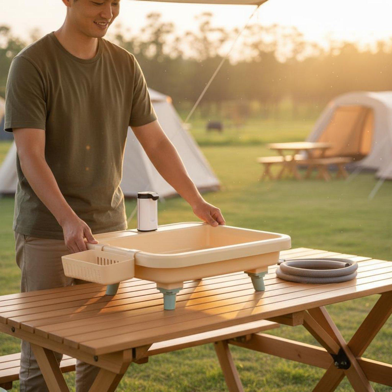 Outdoor Camping - Évier de camping portable avec robinet